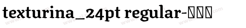 texturina_24pt regular字体转换 texturina_24pt regular字体转换